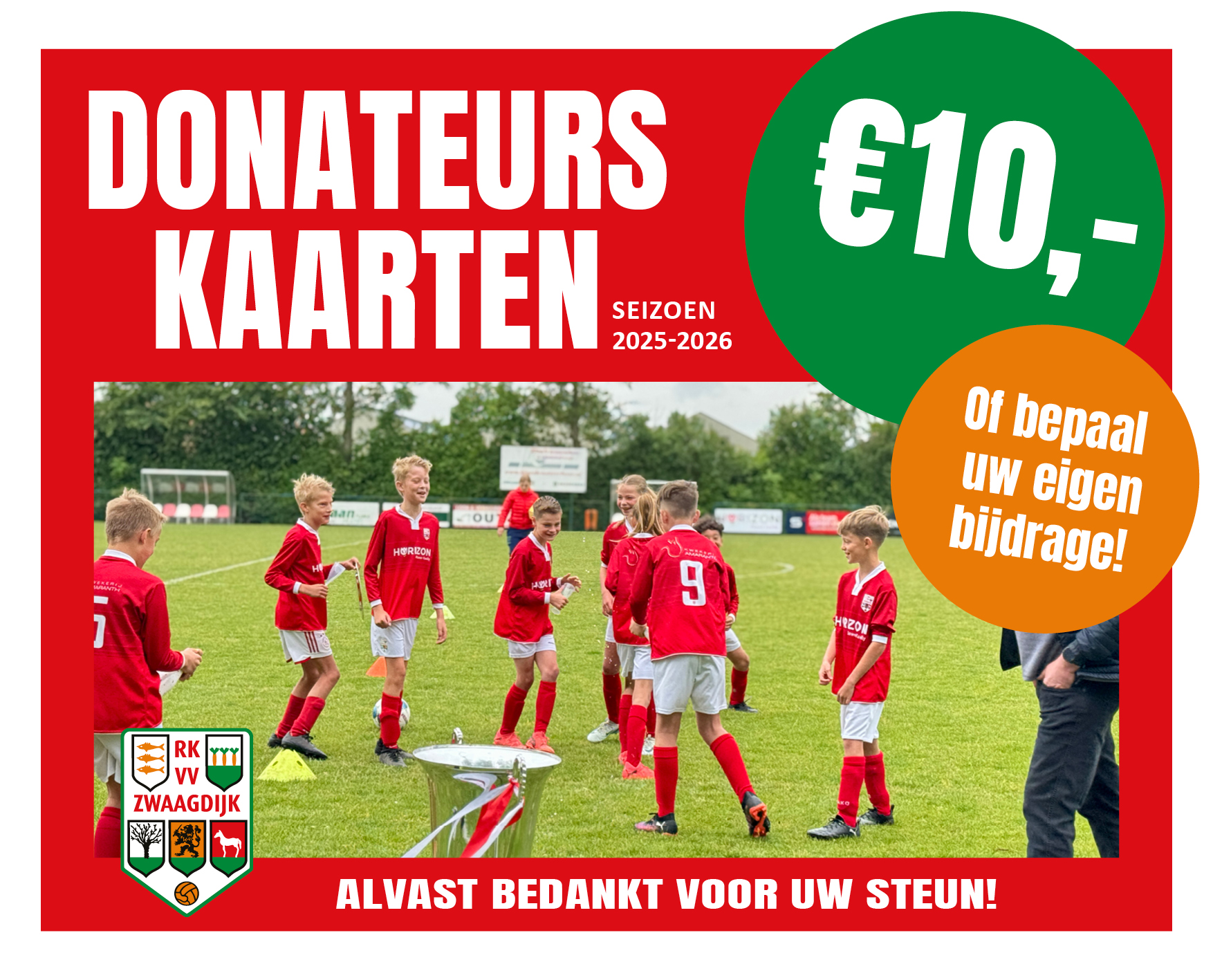 Wilt u onze voetbalvereniging steunen?